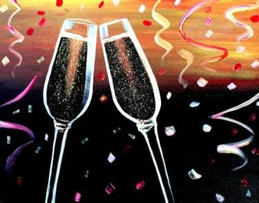 Happy New Year!!! - Paint and sip event at Applebee's College Drive in SUFFOLK, VA - PaintNite.com