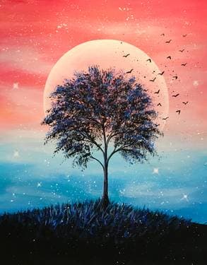 Ascending Dawn - Paint and sip event at Club90 in Sandy , UT - PaintNite.com