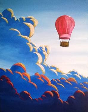Above The Clouds - Paint and sip event at The Canadian Brewhouse (Edmonton North) in Edmonton, AB - PaintNite.com