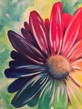 Prism Petals - Paint and sip event at The Throw Down Chef in Jarvis, ON - PaintNite.com