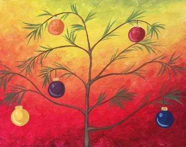 Charlie B's Christmas Tree - Paint and sip event at Eavesdrop Brewery in Manassas, VA - PaintNite.com