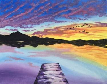 Fly Away Home - Paint and sip event at Bluffs Pizza Pub in toronto, ON - PaintNite.com