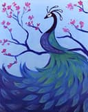 Peacock and Blossoms thumbnail view