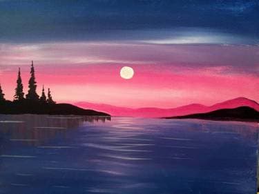 Peaceful Waters - Paint and sip event at Annex Social in Toronto, ON - PaintNite.com