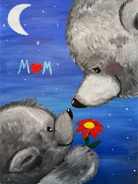 ma maman / my mom - Paint Nite event in Saint-Jean-sur-Richelieu, QC