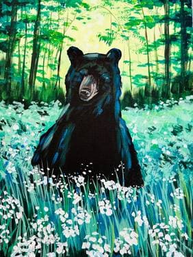 Black Bear Meadow - Paint and sip event at Appalachian Springs Outdoor Resort in PIGEON FORGE, TN - PaintNite.com