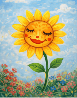 Cutest Sunflower - Paint and sip event at Dice on Draft in Covington, KY - PaintNite.com