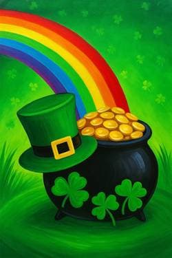 golden luck - Paint and sip event at Crab Corner in Las Vegas, NV - PaintNite.com