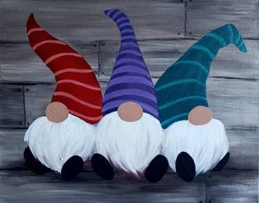 Gnomes at Home - Paint and sip event at Brasserie La Residence in Pierrefonds, QC - PaintNite.com