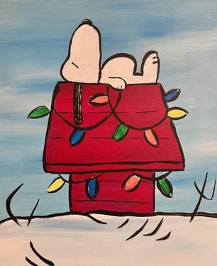 Christmas Chill'n - Paint and sip event at ERTHYA Restaurant in Cupertino, CA - PaintNite.com