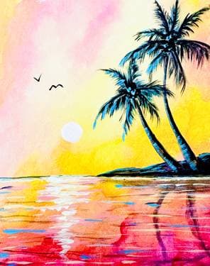 Tequila Sunrise  - Paint and sip event at Best Western Premier at Fisher's Landing  in VANCOUVER, WA - PaintNite.com