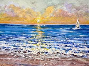 Beach Days - Paint and sip event at Mossop's Social House in Toronto , ON - PaintNite.com