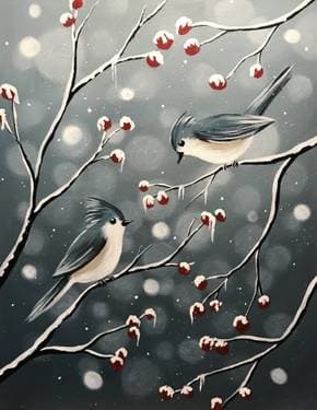 Bokeh Birds II - Paint Nite event in Toronto, ON