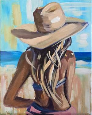 Cowgirl in the Sand - Paint and sip event at Ace and vine  in NAPA, CA - PaintNite.com