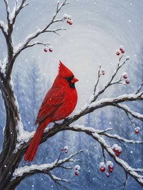 Winter’s Song - Paint Nite event in Harrington, DE