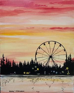 Capeside Carnival - Paint and sip event at Mongolian Village Grill West  in Nepean, ON - PaintNite.com