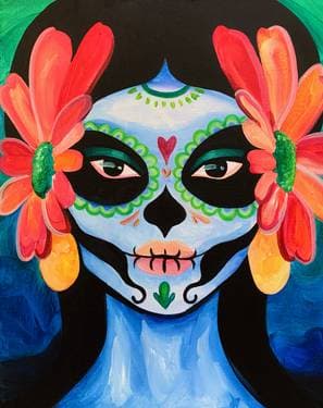 La Catrina - Paint and sip event at Ristorante Di Parma in Hayward, CA - PaintNite.com