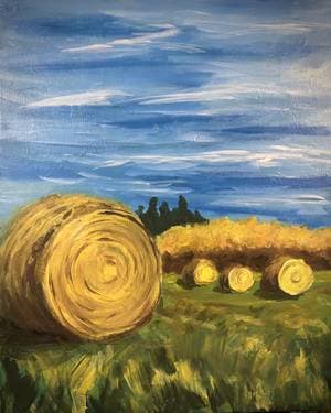 Prairie fields  - Paint Nite event in Winnipeg, MB
