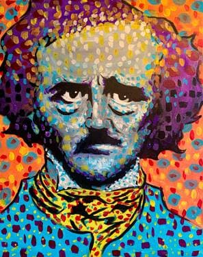 Pop Poe - Paint and sip event at Guilford Hall Brewery  in Baltimore, MD - PaintNite.com