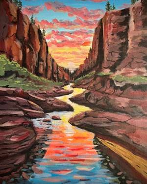 Red Rock Canyon I - Paint and sip event at Native Grill and Wings Maricopa in Maricopa, AZ - PaintNite.com