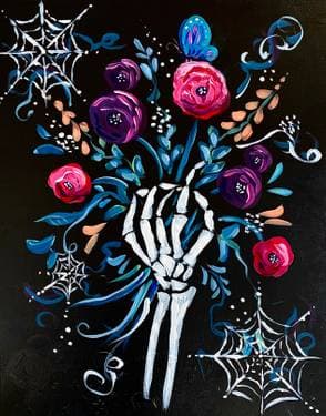 Bones & Roses - Paint Nite event in Toronto, ON