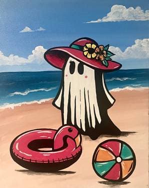 Hot Ghost Summer - Paint and sip event at Barleycorn's Florence in Florence , KY - PaintNite.com