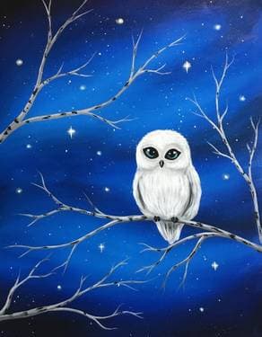 Starlight Owl - Paint Nite event in Nepean, ON