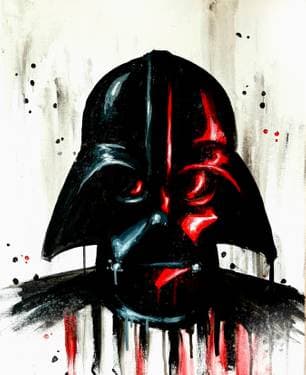 Vader - Paint and sip event at Luchador Brewing Company in Chino Hills, CA - PaintNite.com