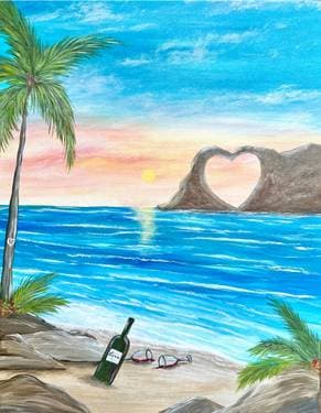 Love On The Shore  - Paint Nite event in Rocklin, CA