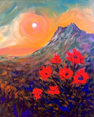 Mystic Poppies - Paint and sip event at Casa Mexico in Ottawa, ON - PaintNite.com