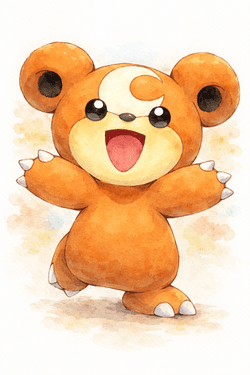 Teddiursa - Paint and sip event at Swirl Cafe & Games in Edmonton, AB - PaintNite.com