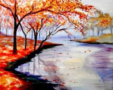 Fall River Sunrise - Paint Nite event in Sherwood Park, AB