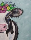 Floral Moo Cow thumbnail view