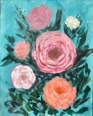 Shades of Pink - Paint and sip event at Witchcraft Beer Market and Bistro in Maple Ridge, BC - PaintNite.com