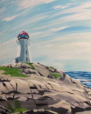 Peggy's Cove  - Paint and sip event at The Pint Public House in Halifax, NS - PaintNite.com