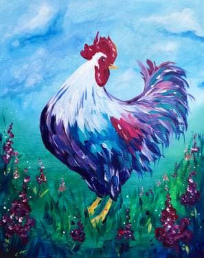 Cock-A-Doodle-Doo - Paint Nite event in Edmonton, AB