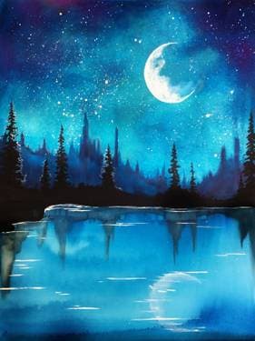 Galaxy Lakeview - Paint and sip event at Skillets  in Pasadena , CA - PaintNite.com