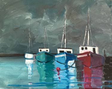 Safe Harbour - Paint and sip event at Mighty Squirrel Fenway in Boston, MA - PaintNite.com