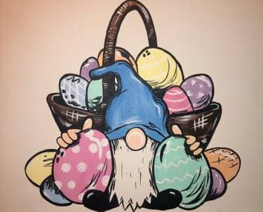 Easter Gnome - Paint and sip event at Moxies St Albert in Edmonton , AB - PaintNite.com