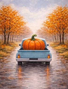 Big Pumpkin Ride - Paint and sip event at Scores Boucherville in Boucherville, QC - PaintNite.com