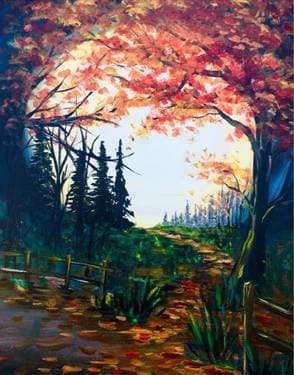 Supermoon Fall - Paint Nite event in Calgary, AB