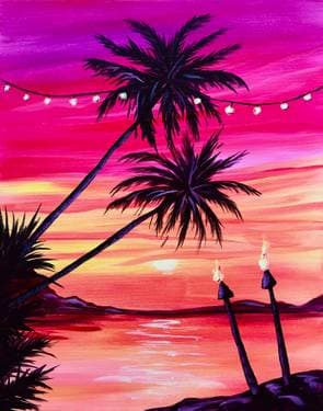 Tiki Beach Party - Paint Nite event in MISSISSAUGA, ON