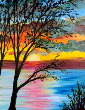 Stunning Sunset - Paint and sip event at Irish Eyes Milton in Milton, DE - PaintNite.com