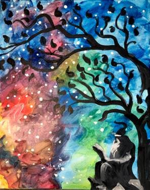 JX Wilson Wizards - Paint and sip event at Mountain Mike's Pizza in sa, CA - PaintNite.com