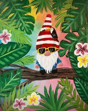 Gnome Kahlo - Paint and sip event at Hilton Pasadena  in Pasadena , CA - PaintNite.com