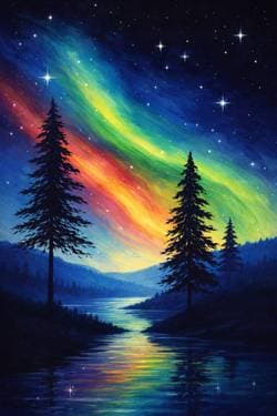 Aurora Dreams - Paint Nite event in Pointe-Claire, QC