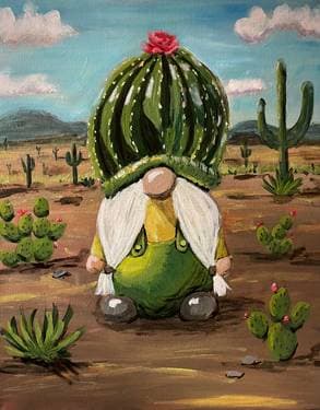 Prickly Gnome - Paint and sip event at The Flats Regina in Regina, SK - PaintNite.com