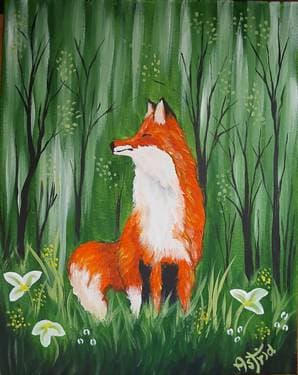 Foxy Spring - Paint Nite event in Lindsay , ON