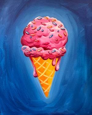 Sprinkles on Top - Paint and sip event at Barleycorn's Brewhouse in Wilder, KY - PaintNite.com