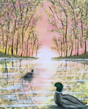 Two Ducks - Paint Nite event in Calgary, AB